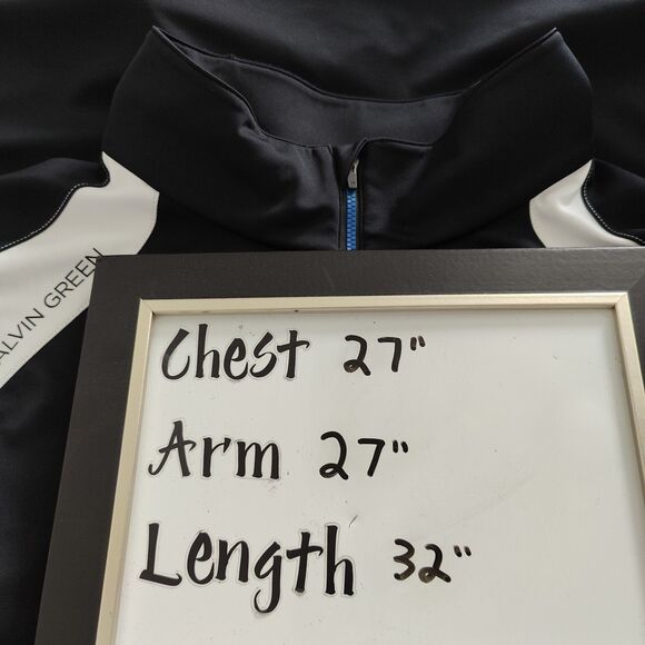 Galvin Green IFC-1 Gore Windstopper 1/4 Zip Jacket Mens XXL 3XL Black Blue Logos - Picture 10 of 10